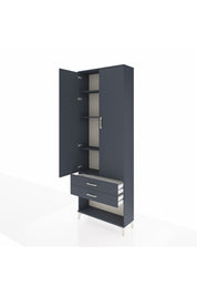 Arges Dolap 4 Raflı 2 Çekmeceli 2 Kapaklı 88x30x243 - S33M281V5A