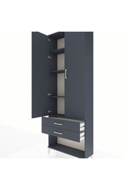 Arges Dolap 4 Raflı 2 Çekmeceli 2 Kapaklı 88x30x243 - S33M281V5A
