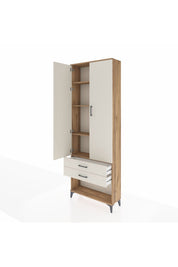 Arges Dolap 4 Raflı 2 Çekmeceli 2 Kapaklı 88x30x243 - S33M281V7A