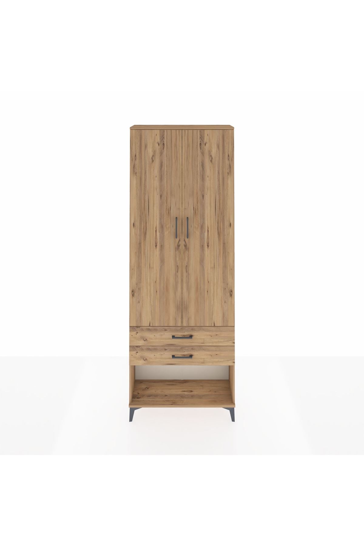 Arges Dolap 4 Raflı 2 Çekmeceli 2 Kapaklı 88x30x243 - S33M281V9A