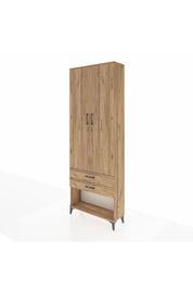 Arges Dolap 4 Raflı 2 Çekmeceli 2 Kapaklı 88x30x243 - S33M281V9A