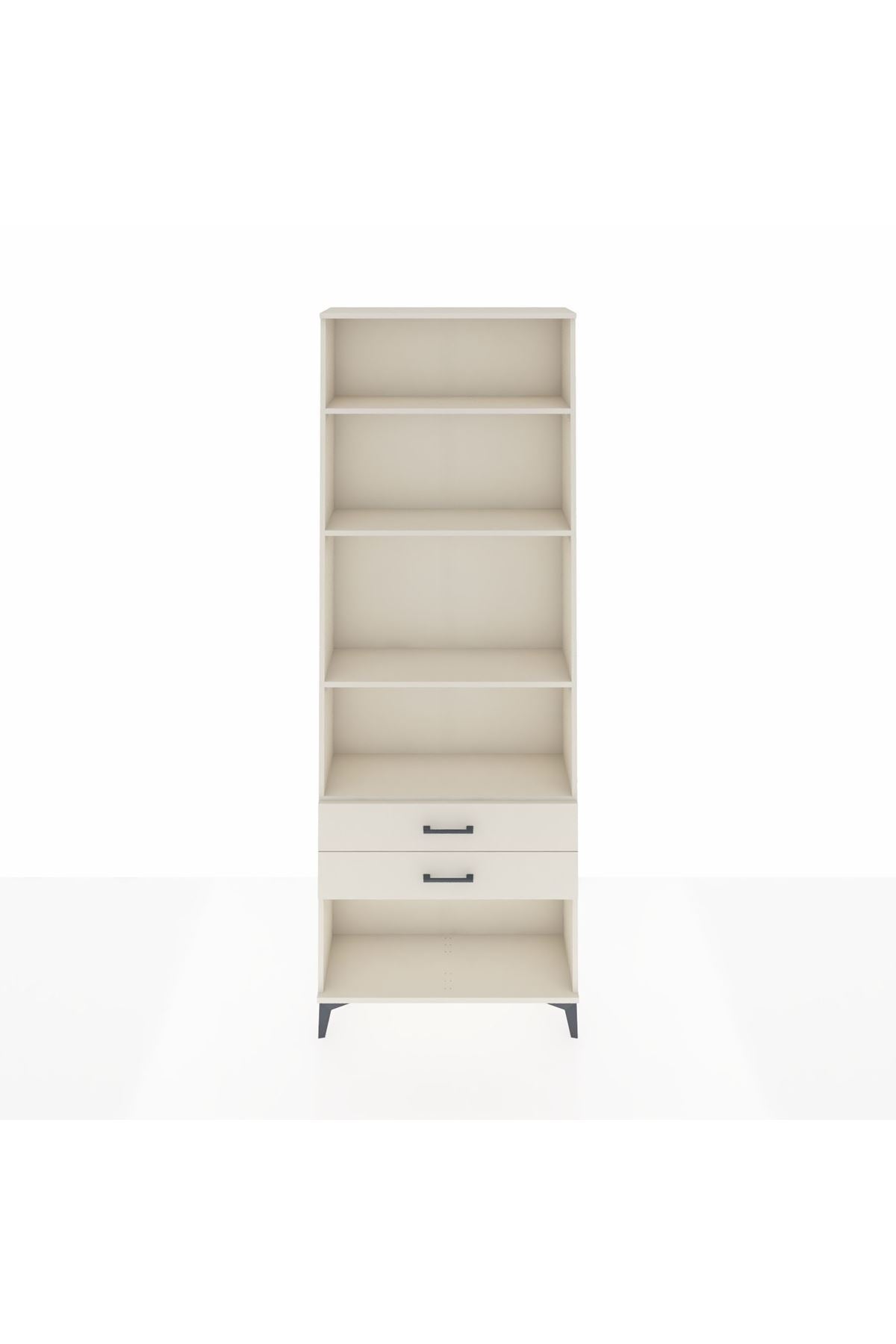 Arges Dolap 4 Raflı 2 Çekmeceli 88x30x243 - S33M282V1A