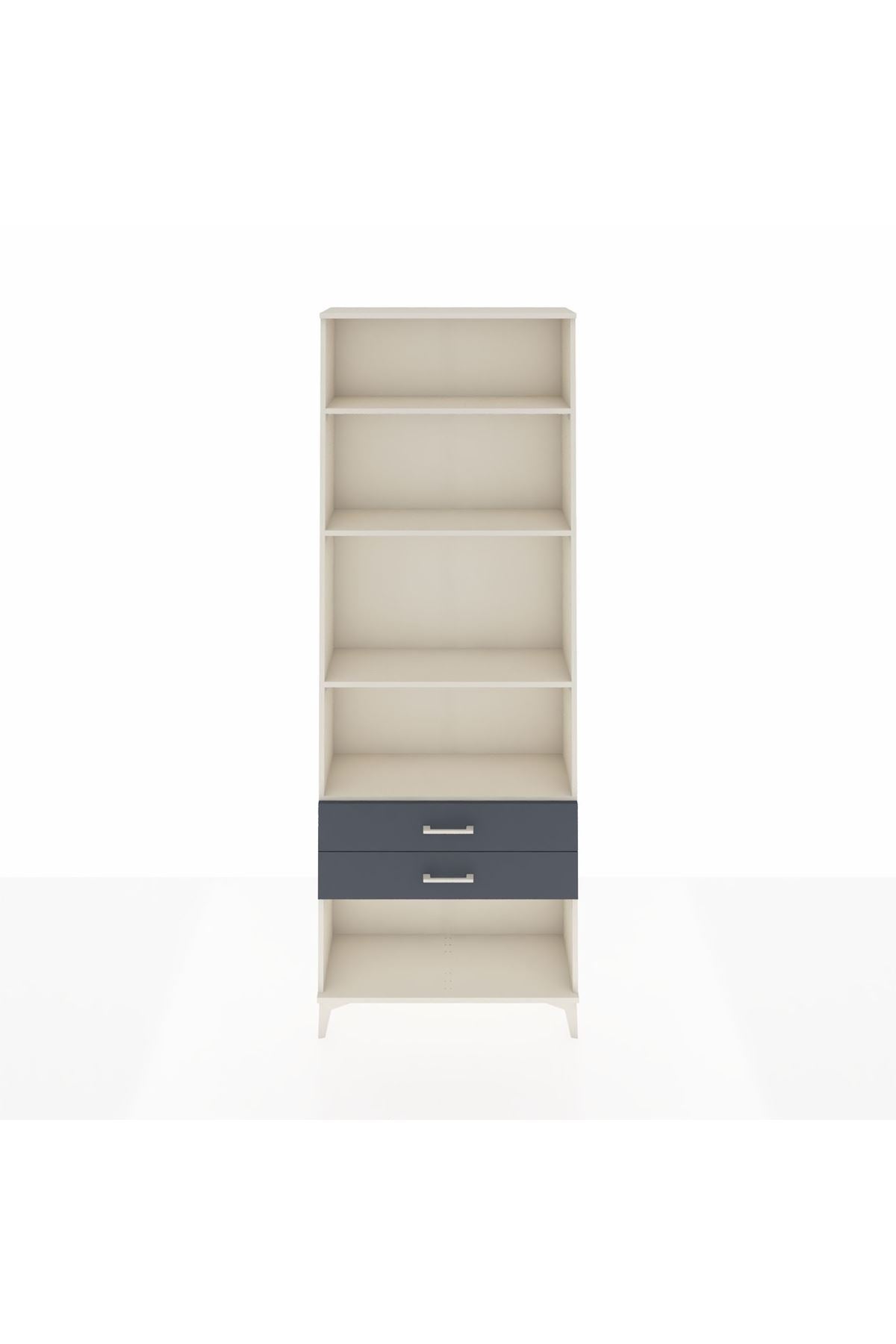 Arges Dolap 4 Raflı 2 Çekmeceli 88x30x243 - S33M282V2A