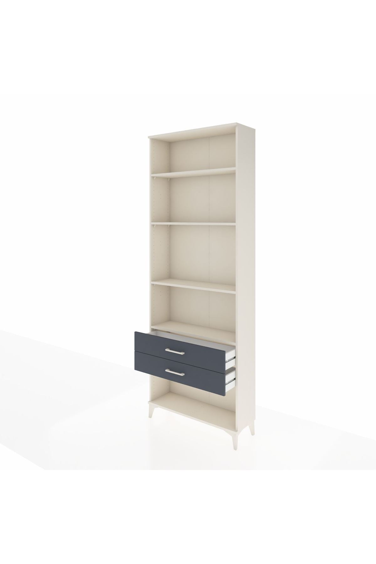 Arges Dolap 4 Raflı 2 Çekmeceli 88x30x243 - S33M282V2A