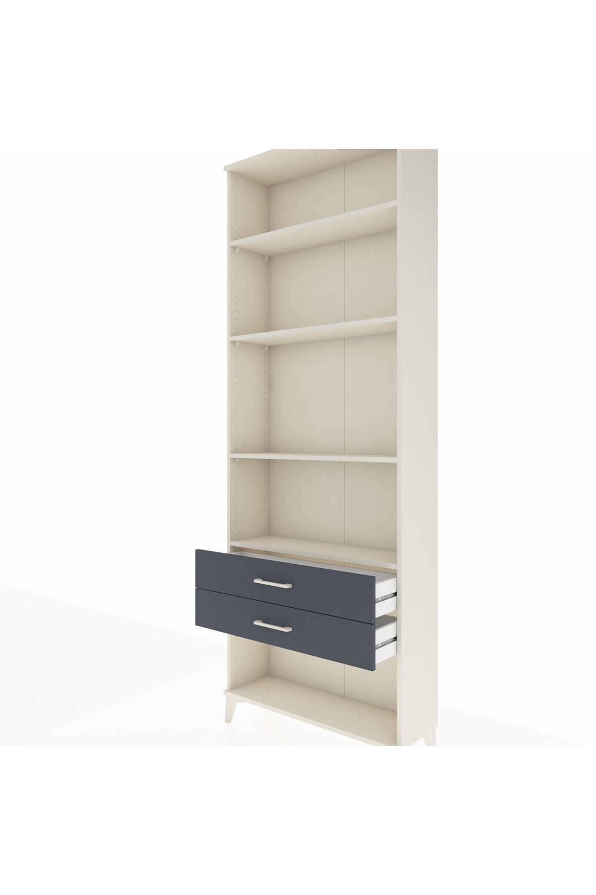 Arges Dolap 4 Raflı 2 Çekmeceli 88x30x243 - S33M282V2A