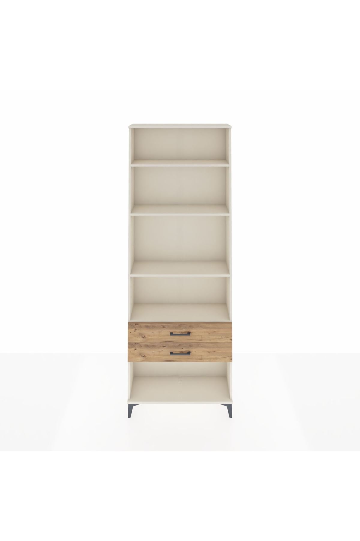 Arges Dolap 4 Raflı 2 Çekmeceli 88x30x243 - S33M282V3A