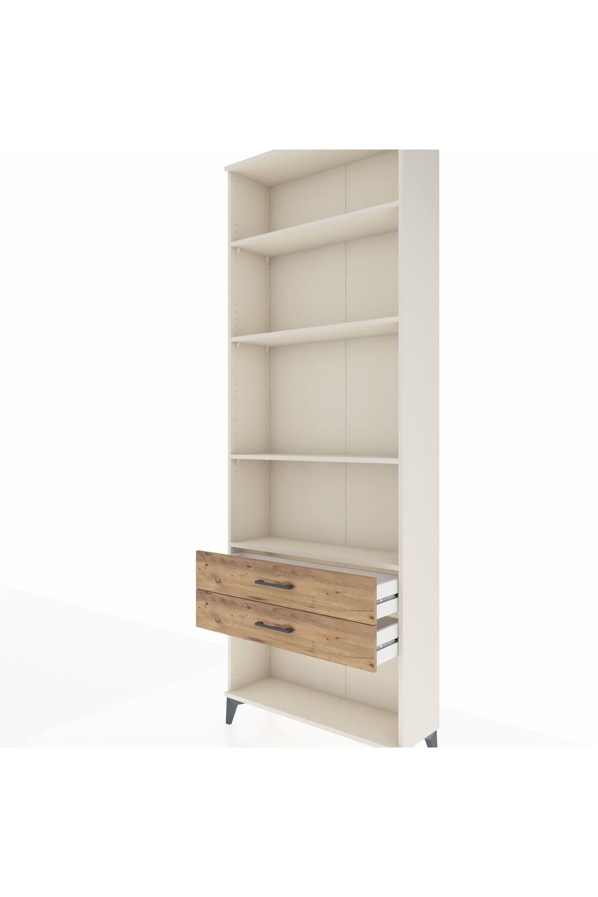 Arges Dolap 4 Raflı 2 Çekmeceli 88x30x243 - S33M282V3A