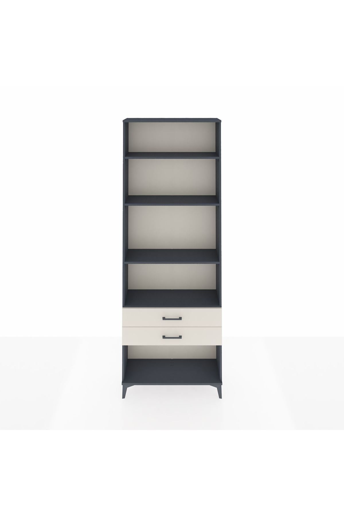 Arges Dolap 4 Raflı 2 Çekmeceli 88x30x243 - S33M282V4A