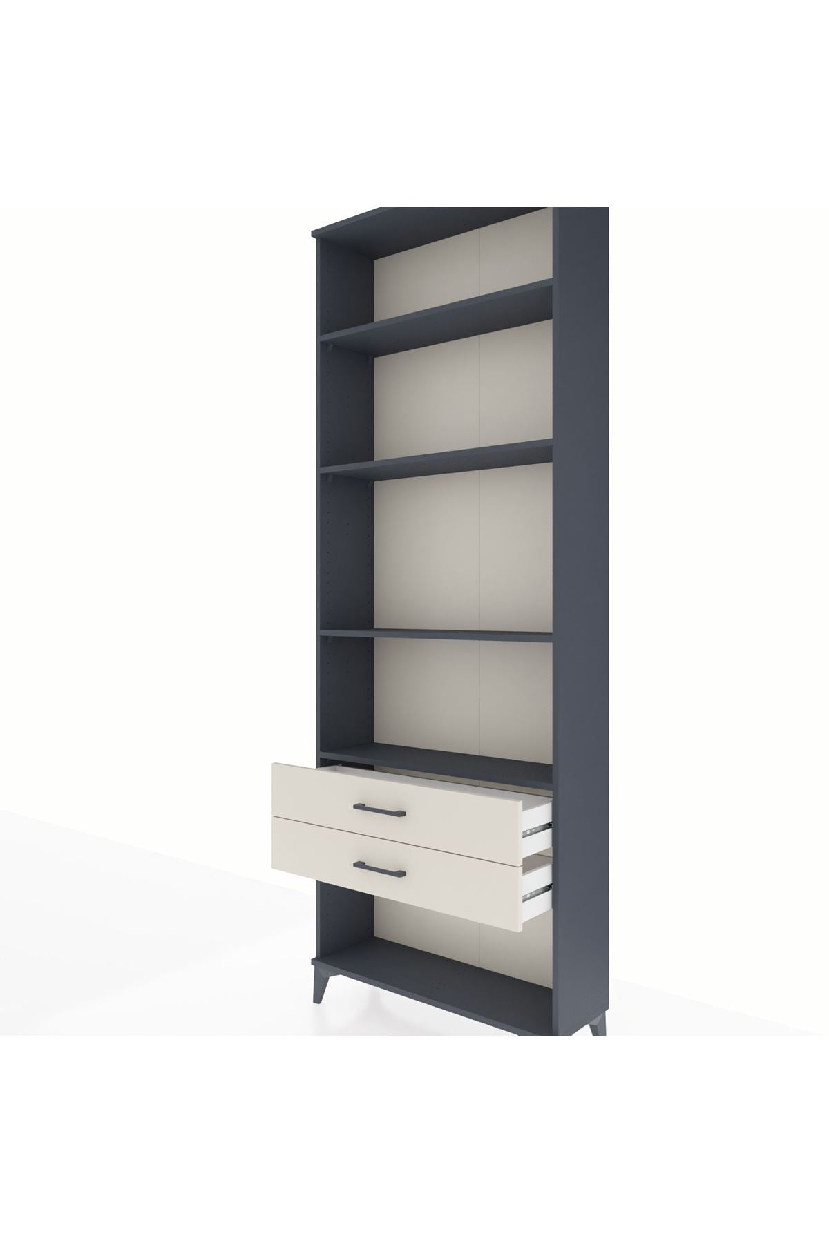 Arges Dolap 4 Raflı 2 Çekmeceli 88x30x243 - S33M282V4A