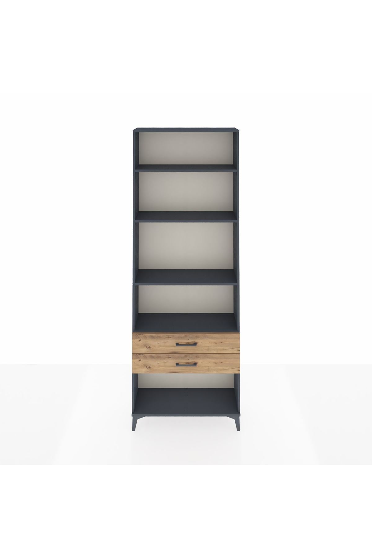 Arges Dolap 4 Raflı 2 Çekmeceli 88x30x243 - S33M282V6A