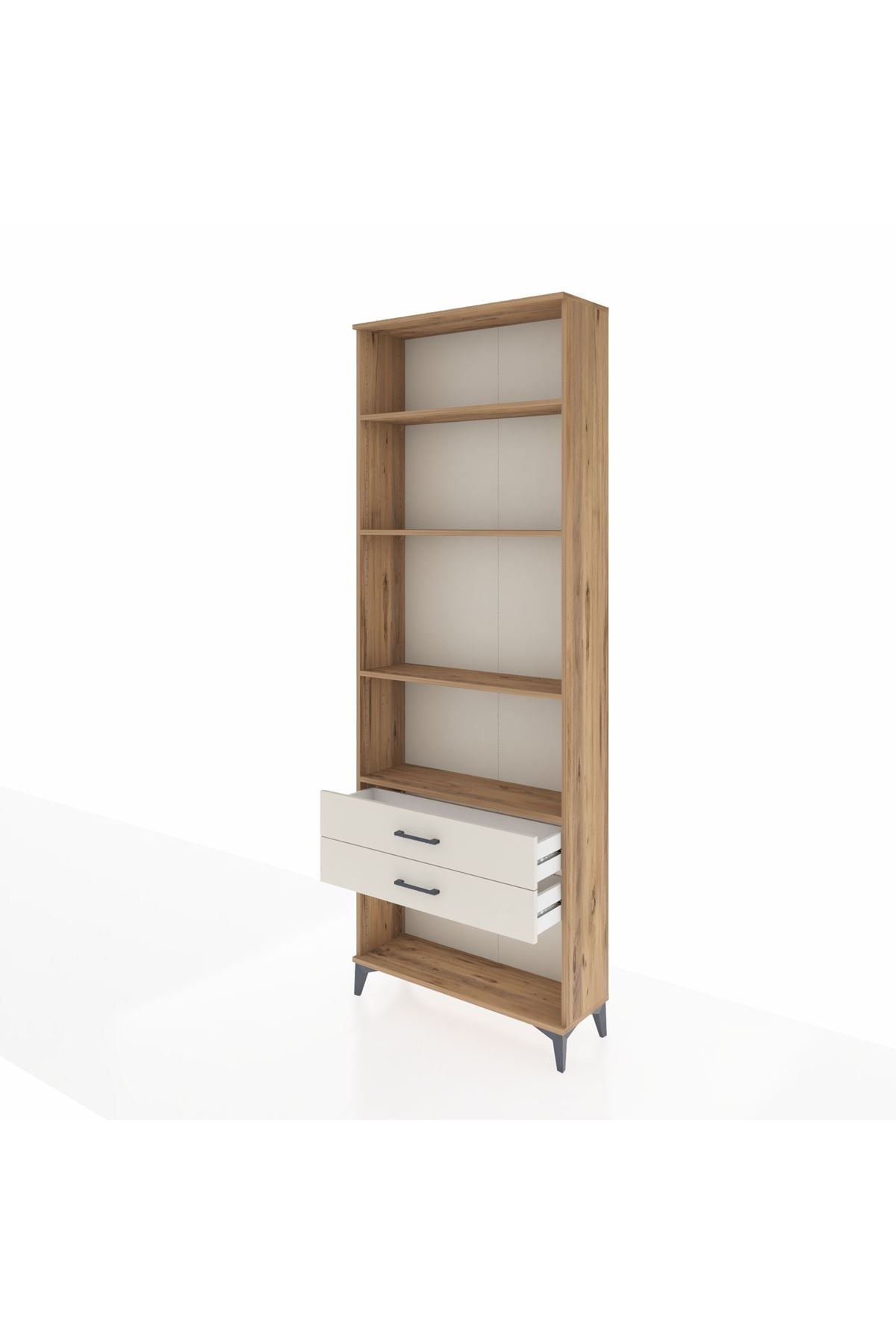 Arges Dolap 4 Raflı 2 Çekmeceli 88x30x243 - S33M282V7A