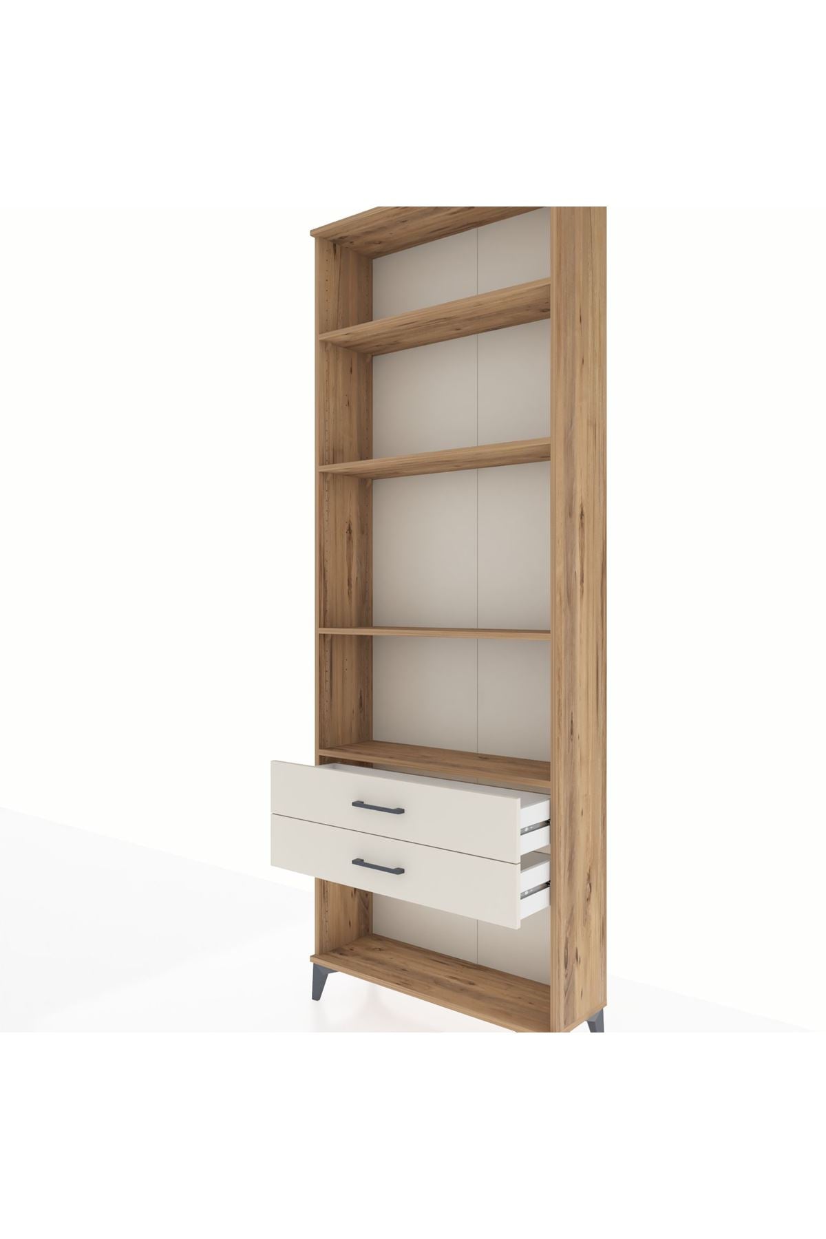 Arges Dolap 4 Raflı 2 Çekmeceli 88x30x243 - S33M282V7A