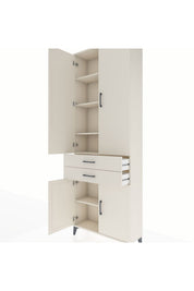 Arges Dolap 5 Raflı 2 Çekmeceli 4 Kapaklı 88x30x243 - S33M283V1A