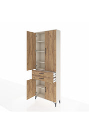 Arges Dolap 5 Raflı 2 Çekmeceli 4 Kapaklı 88x30x243 - S33M283V3A