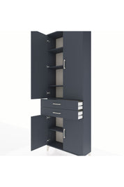Arges Dolap 5 Raflı 2 Çekmeceli 4 Kapaklı 88x30x243 - S33M283V5A