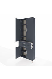 Arges Dolap 5 Raflı 2 Çekmeceli 4 Kapaklı 88x30x243 - S33M283V5A