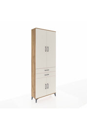 Arges Dolap 5 Raflı 2 Çekmeceli 4 Kapaklı 88x30x243 - S33M283V7A