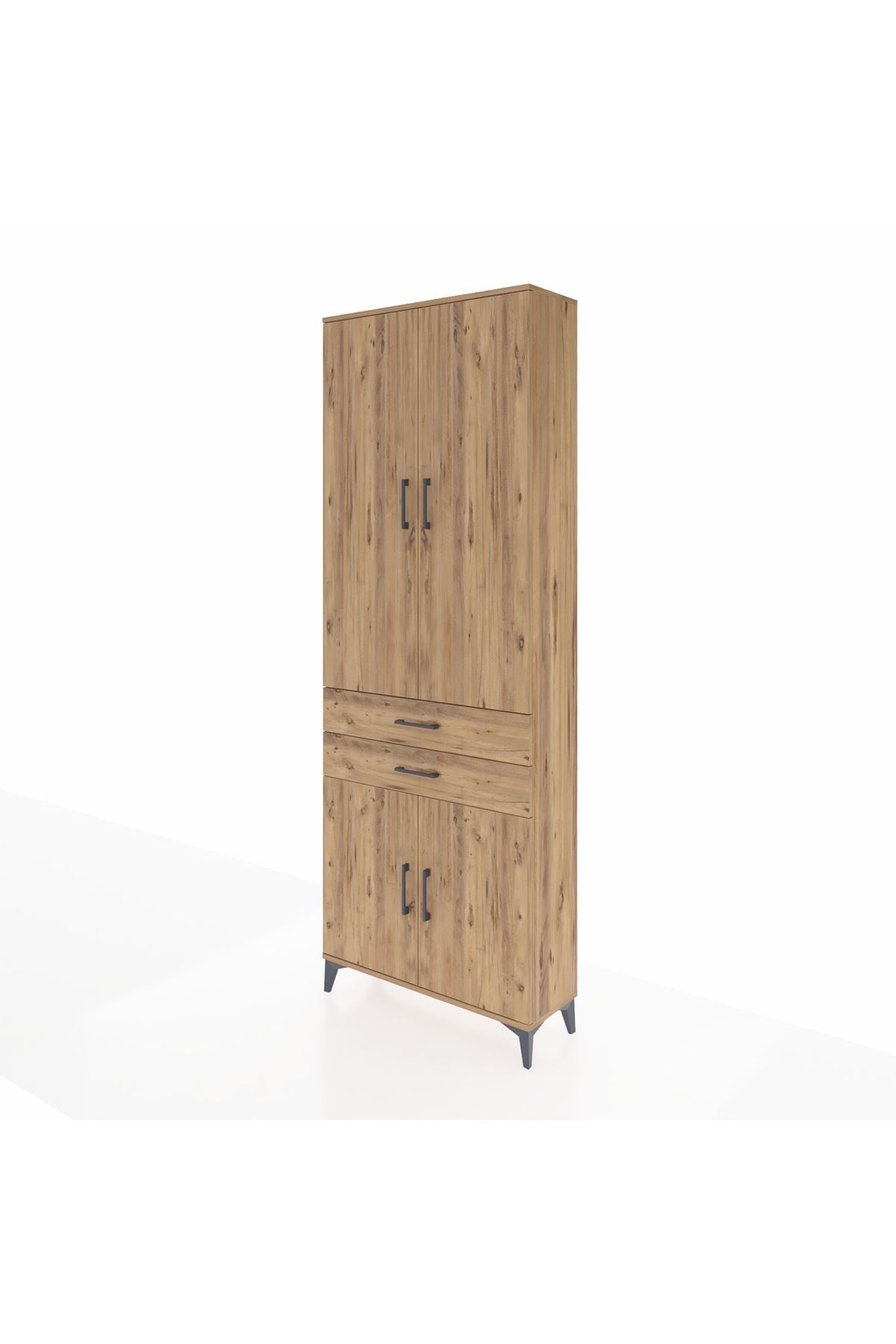 Arges Dolap 5 Raflı 2 Çekmeceli 4 Kapaklı 88x30x243 - S33M283V9A