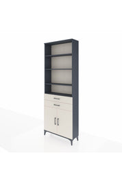 Arges Dolap 5 Raflı 2 Çekmeceli 2 Kapaklı 88x30x243 - S33M284V4A