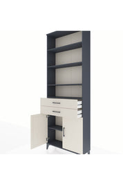 Arges Dolap 5 Raflı 2 Çekmeceli 2 Kapaklı 88x30x243 - S33M284V4A