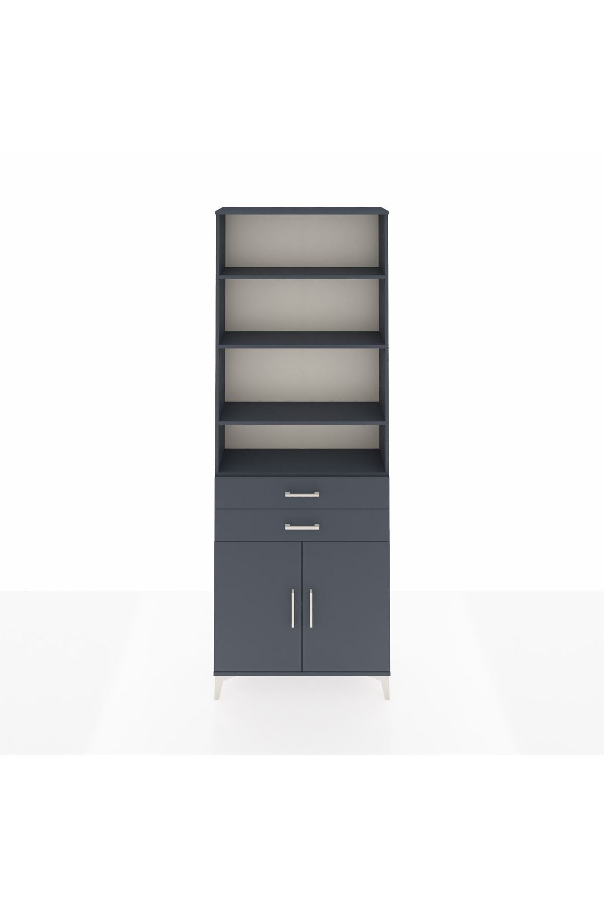 Arges Dolap 5 Raflı 2 Çekmeceli 2 Kapaklı 88x30x243 - S33M284V5A