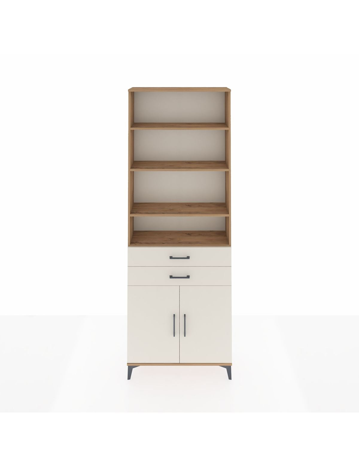 Arges Dolap 5 Raflı 2 Çekmeceli 2 Kapaklı 88x30x243 - S33M284V7A