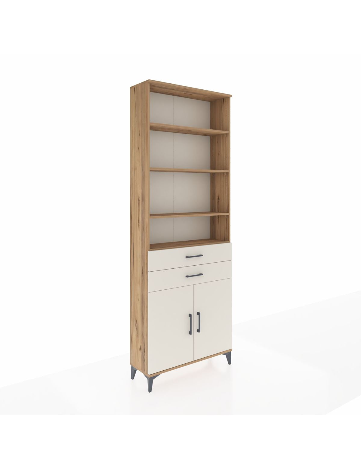 Arges Dolap 5 Raflı 2 Çekmeceli 2 Kapaklı 88x30x243 - S33M284V7A