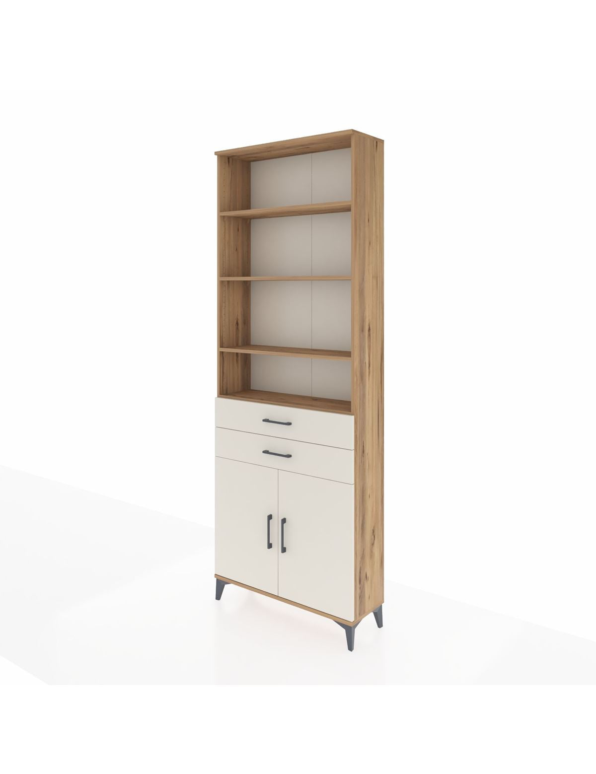 Arges Dolap 5 Raflı 2 Çekmeceli 2 Kapaklı 88x30x243 - S33M284V7A