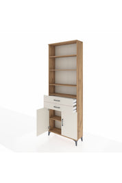 Arges Dolap 5 Raflı 2 Çekmeceli 2 Kapaklı 88x30x243 - S33M284V7A