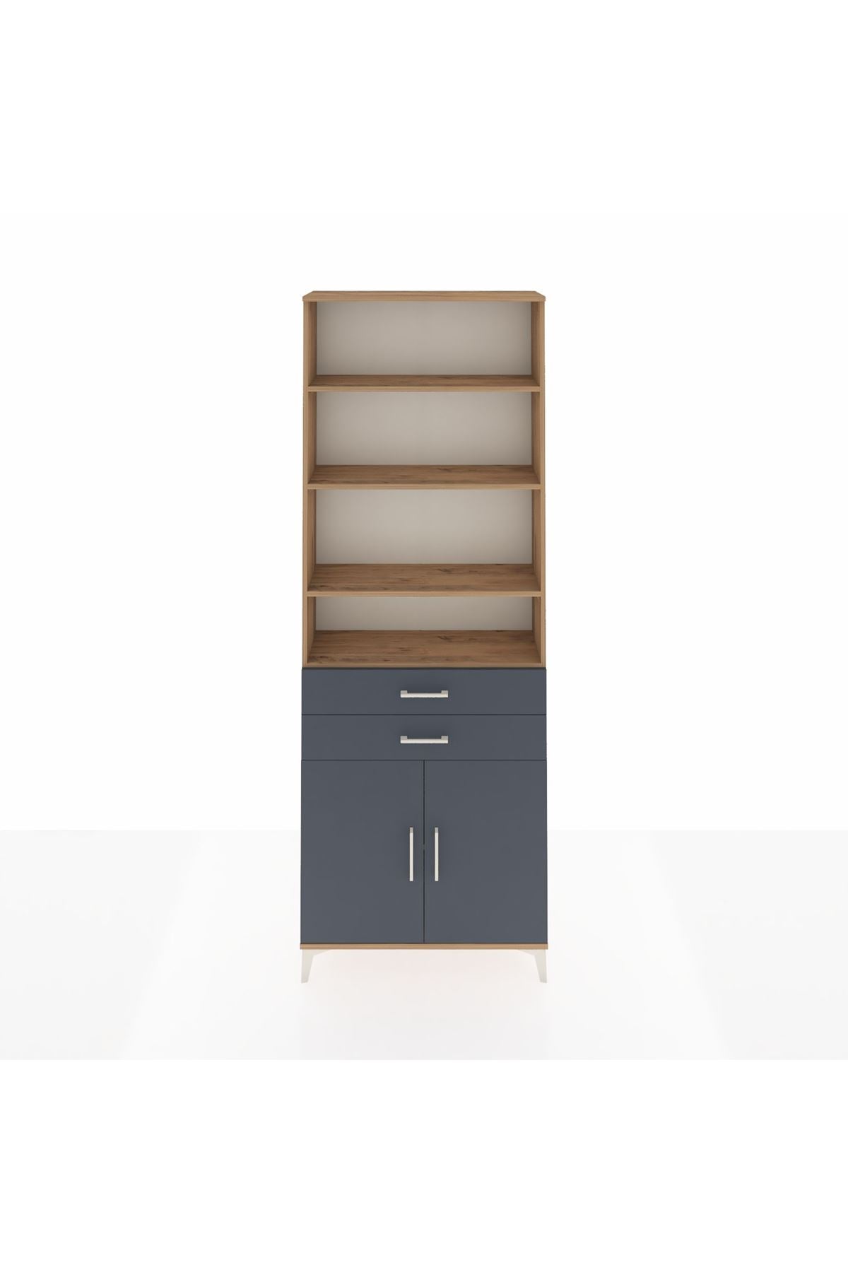 Arges Dolap 5 Raflı 2 Çekmeceli 2 Kapaklı 88x30x243 - S33M284V8A