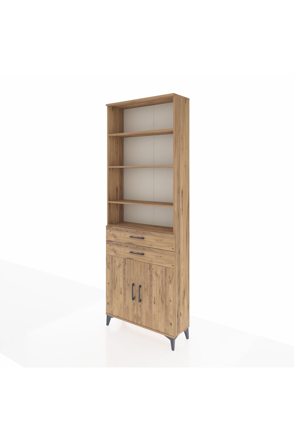Arges Dolap 5 Raflı 2 Çekmeceli 2 Kapaklı 88x30x243 - S33M284V9A