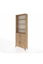 Arges Dolap 5 Raflı 2 Çekmeceli 2 Kapaklı 88x30x243 - S33M284V9A