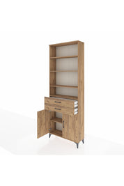 Arges Dolap 5 Raflı 2 Çekmeceli 2 Kapaklı 88x30x243 - S33M284V9A