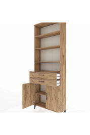 Arges Dolap 5 Raflı 2 Çekmeceli 2 Kapaklı 88x30x243 - S33M284V9A