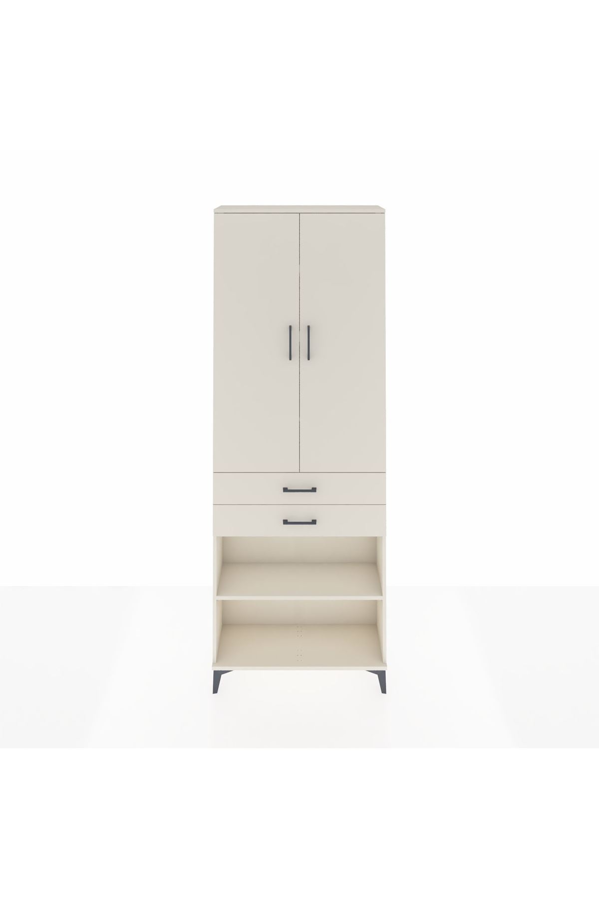 Arges Dolap 5 Raflı 2 Çekmeceli 2 Kapaklı 88x30x243 - S33M285V1A