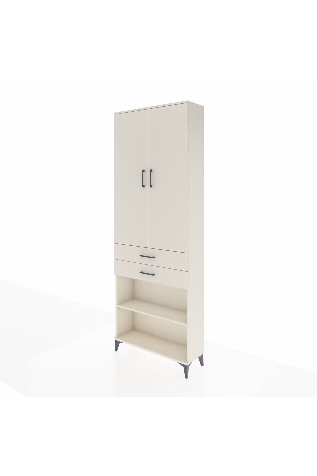 Arges Dolap 5 Raflı 2 Çekmeceli 2 Kapaklı 88x30x243 - S33M285V1A