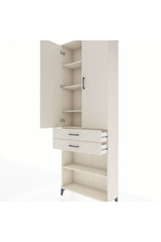Arges Dolap 5 Raflı 2 Çekmeceli 2 Kapaklı 88x30x243 - S33M285V1A