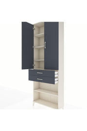 Arges Dolap 5 Raflı 2 Çekmeceli 2 Kapaklı 88x30x243 - S33M285V2A