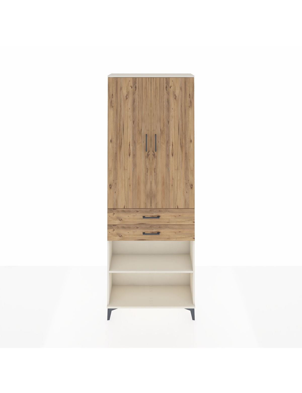Arges Dolap 5 Raflı 2 Çekmeceli 2 Kapaklı 88x30x243 - S33M285V3A