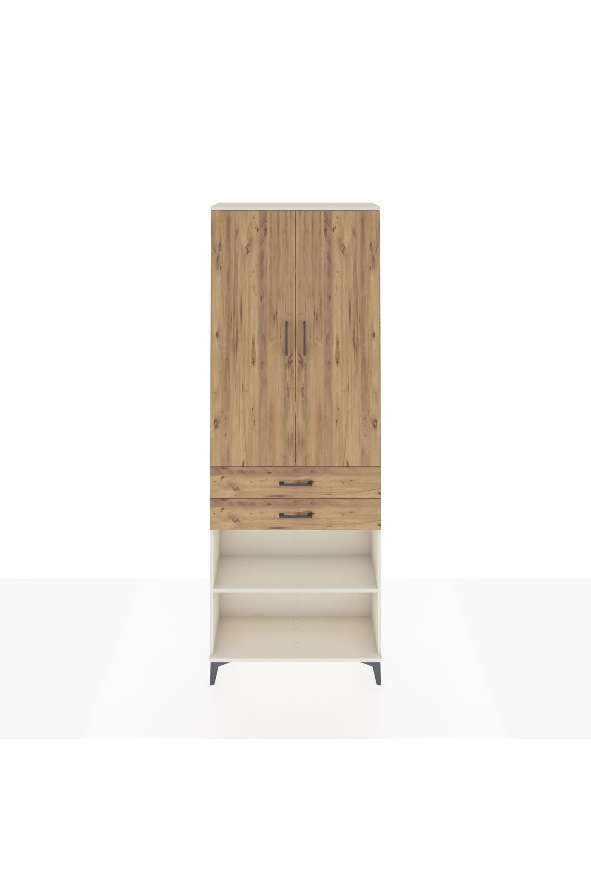 Arges Dolap 5 Raflı 2 Çekmeceli 2 Kapaklı 88x30x243 - S33M285V3A