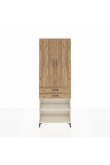 Arges Dolap 5 Raflı 2 Çekmeceli 2 Kapaklı 88x30x243