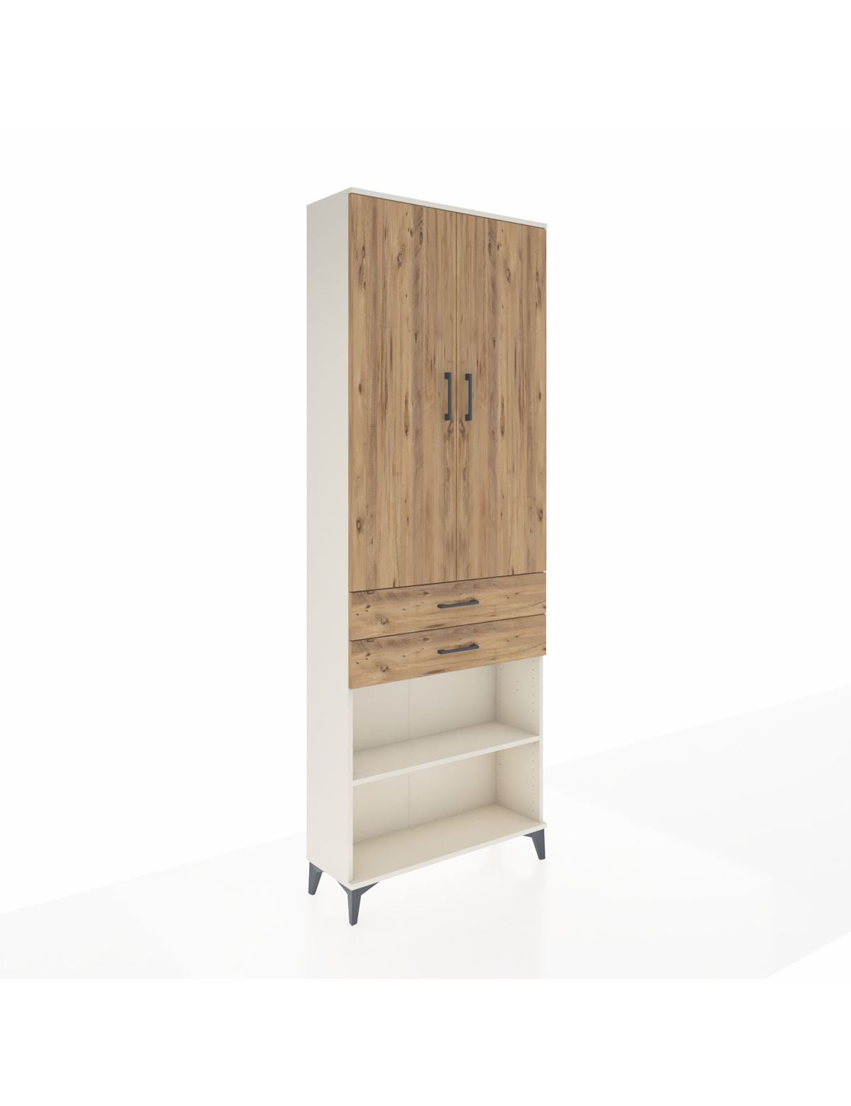 Arges Dolap 5 Raflı 2 Çekmeceli 2 Kapaklı 88x30x243 - S33M285V3A