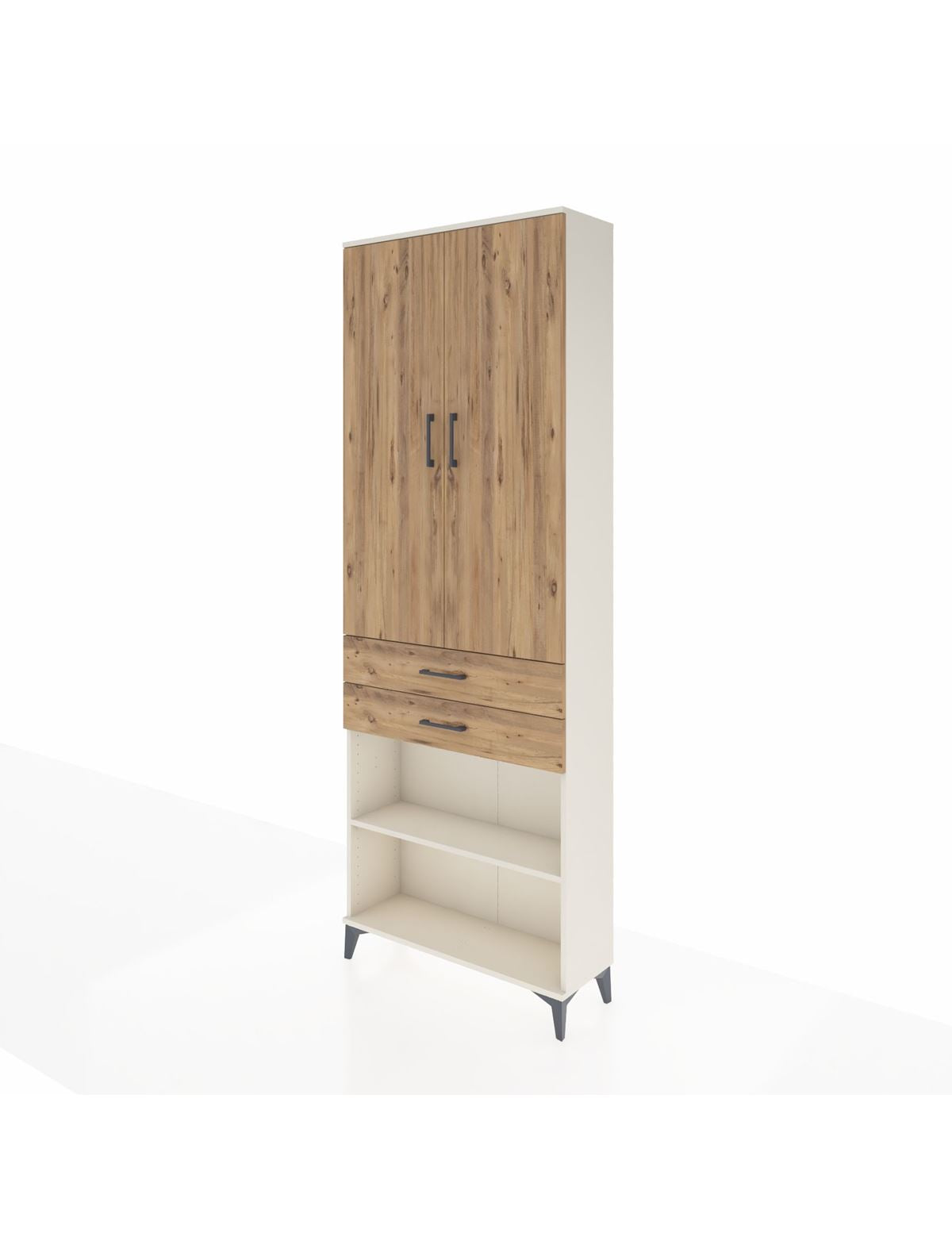 Arges Dolap 5 Raflı 2 Çekmeceli 2 Kapaklı 88x30x243 - S33M285V3A