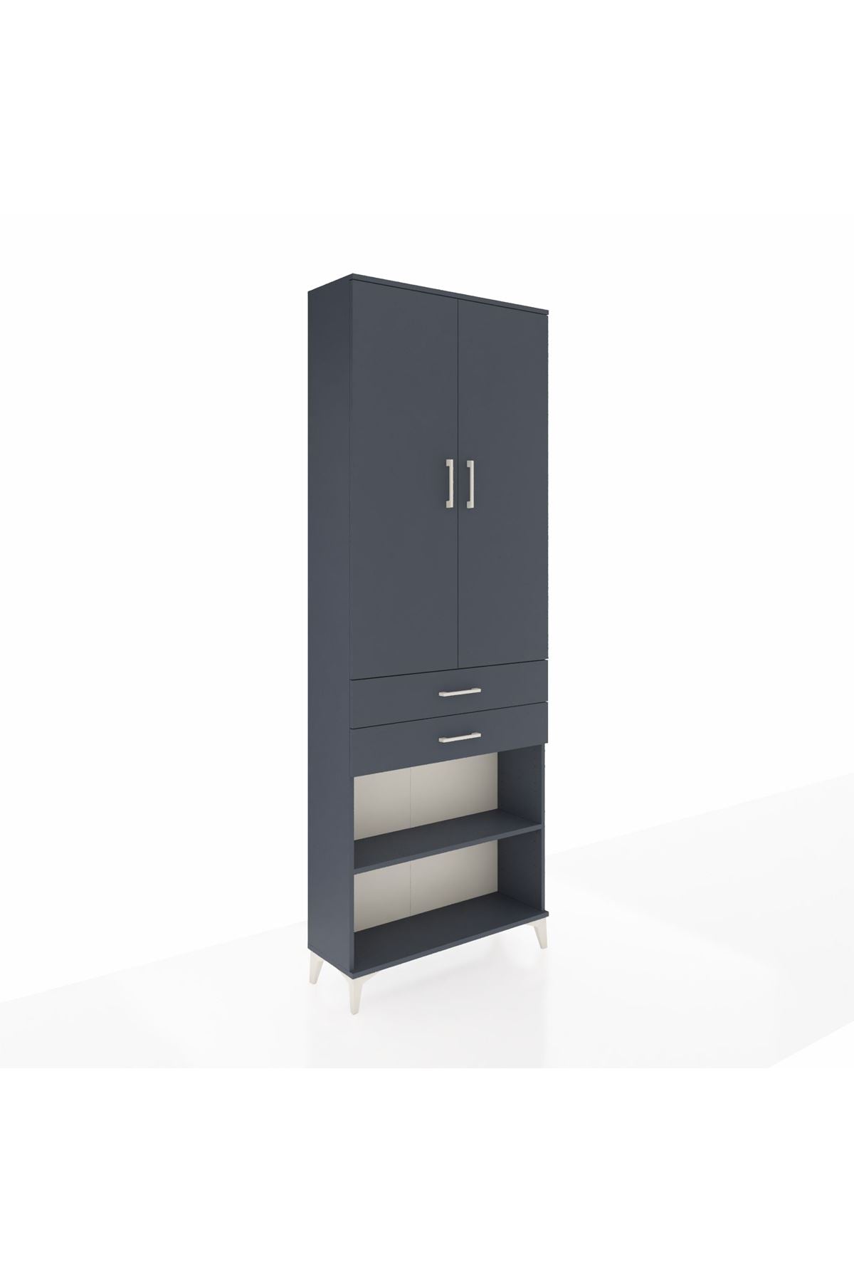 Arges Dolap 5 Raflı 2 Çekmeceli 2 Kapaklı 88x30x243 - S33M285V5A