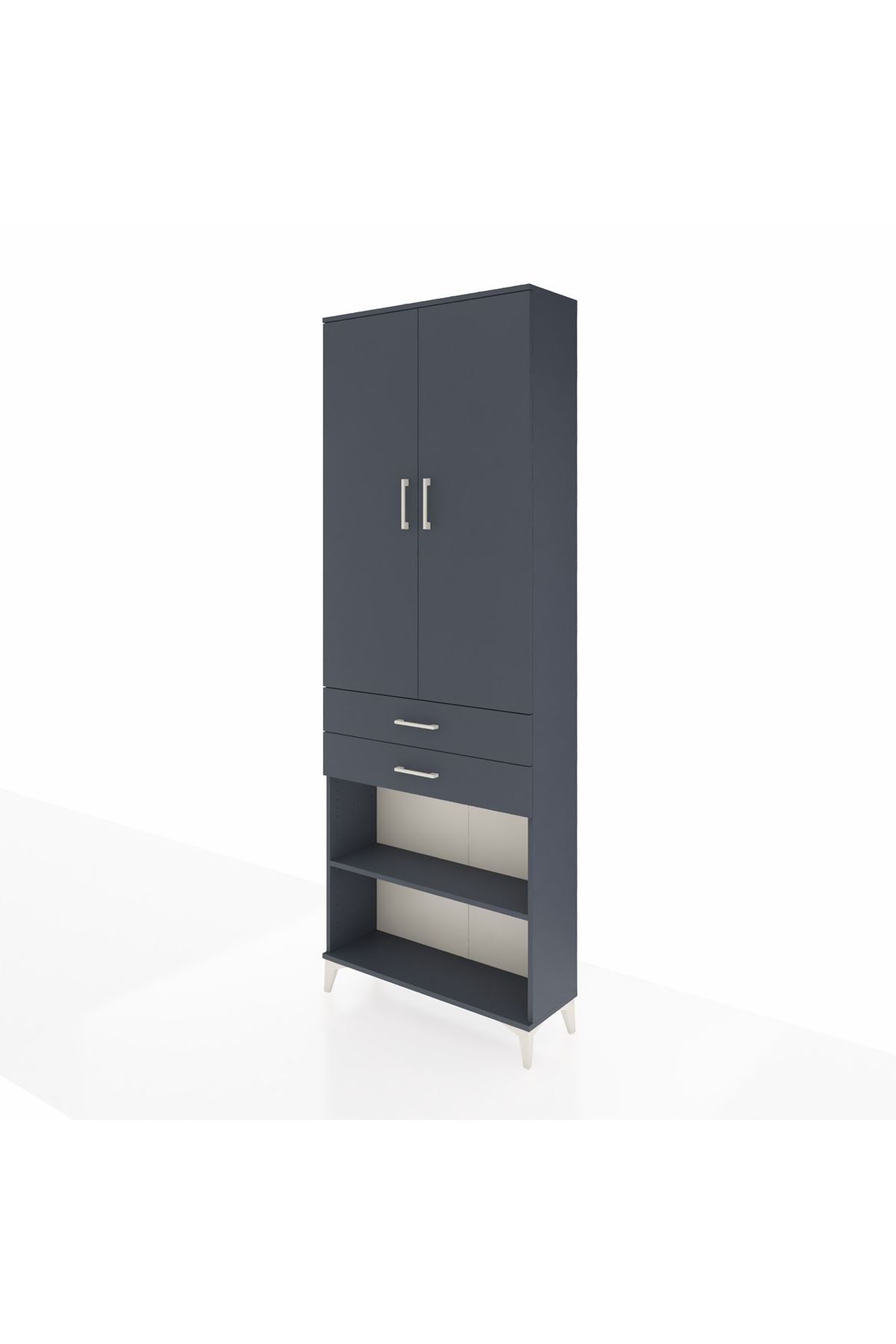 Arges Dolap 5 Raflı 2 Çekmeceli 2 Kapaklı 88x30x243 - S33M285V5A