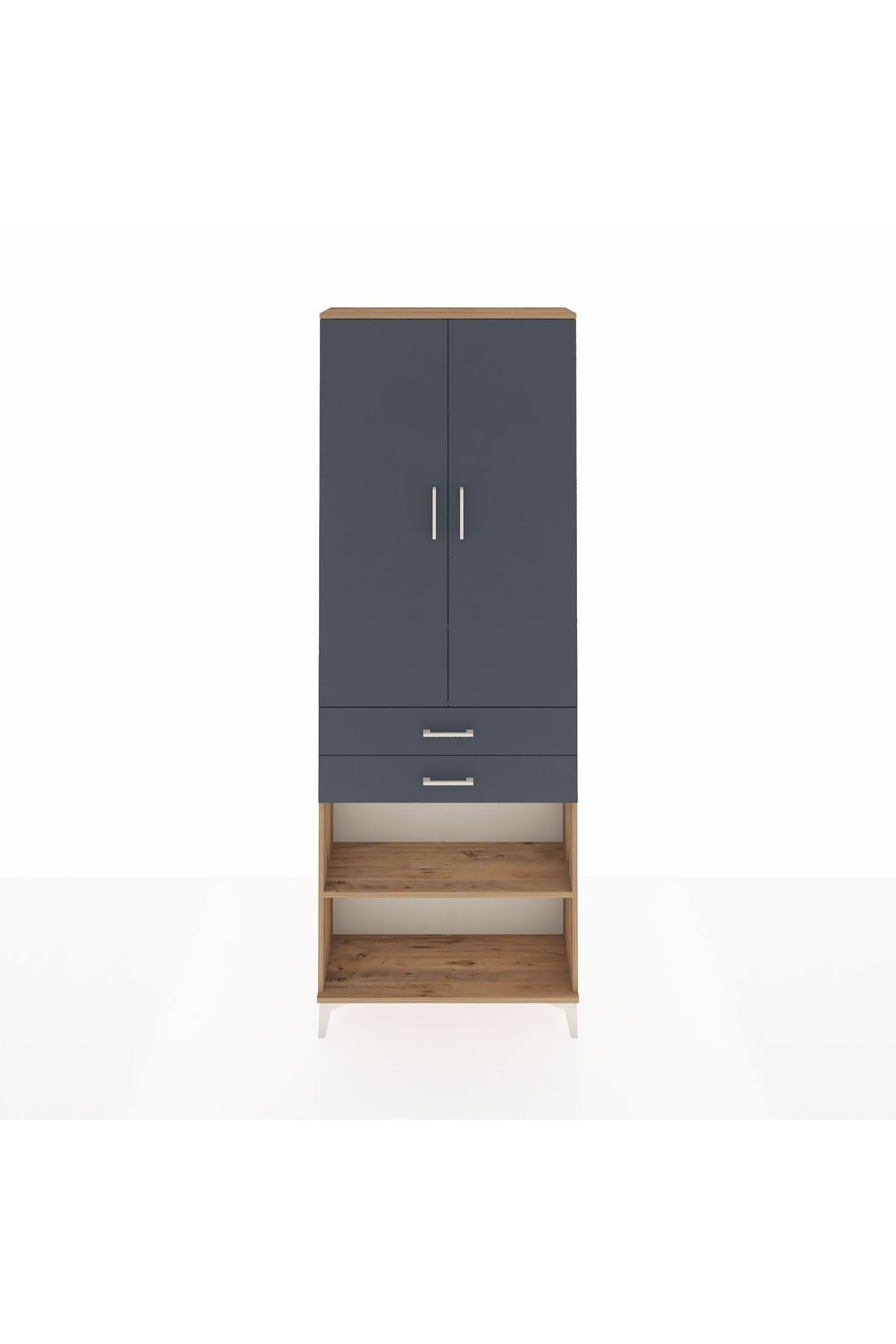 Arges Dolap 5 Raflı 2 Çekmeceli 2 Kapaklı 88x30x243 - S33M285V8A