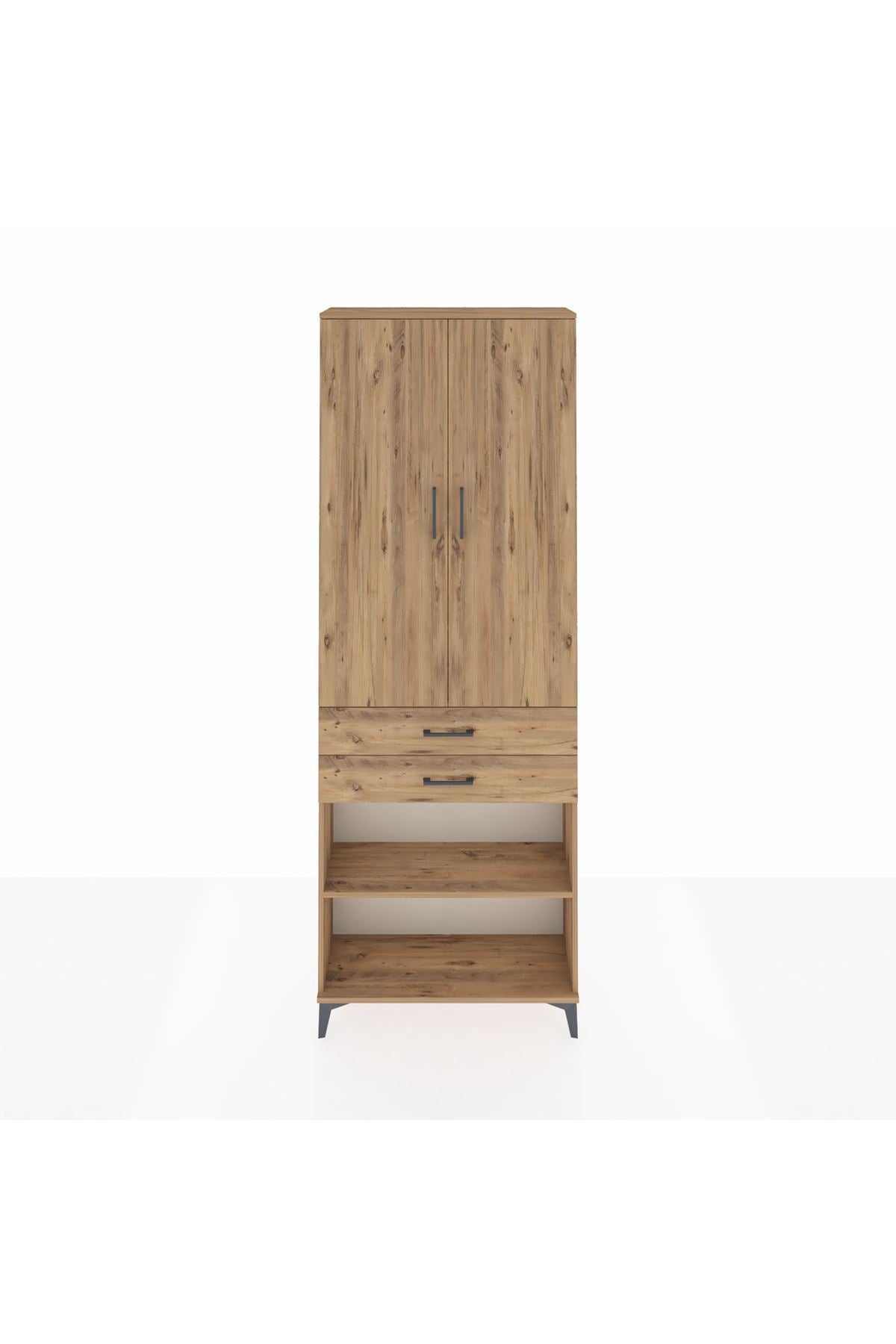 Arges Dolap 5 Raflı 2 Çekmeceli 2 Kapaklı 88x30x243 - S33M285V9A