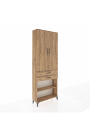 Arges Dolap 5 Raflı 2 Çekmeceli 2 Kapaklı 88x30x243 - S33M285V9A