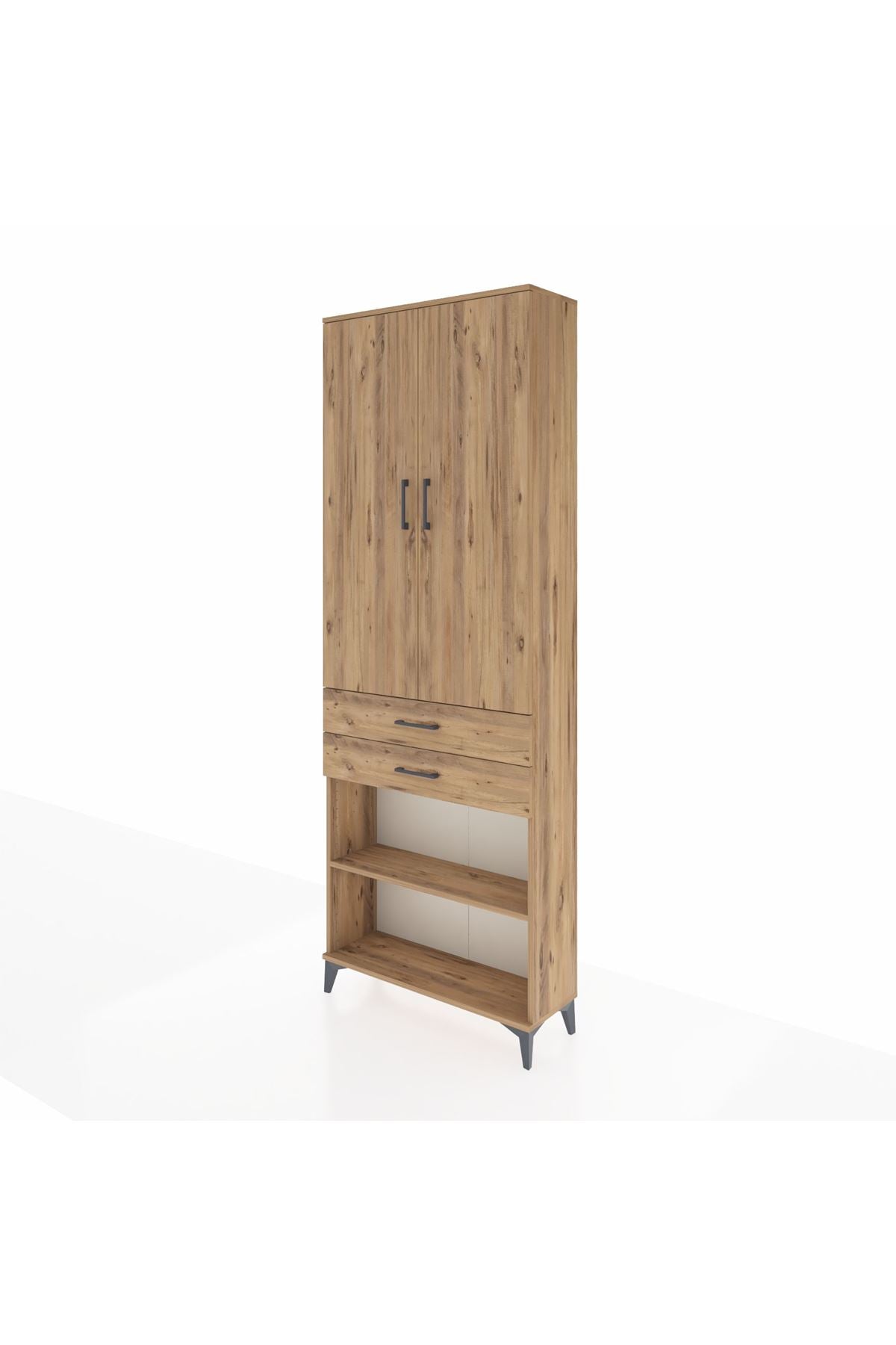 Arges Dolap 5 Raflı 2 Çekmeceli 2 Kapaklı 88x30x243 - S33M285V9A