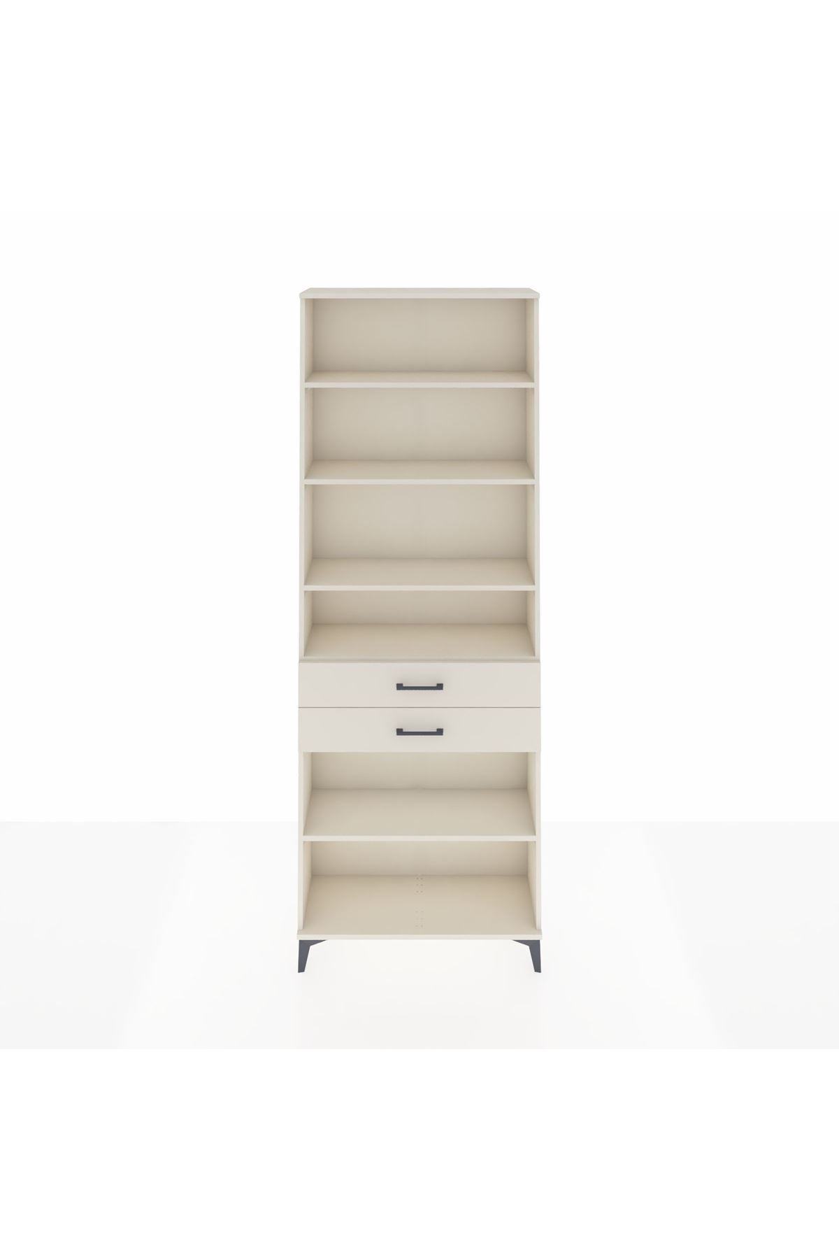 Arges Dolap 5 Raflı 2 Çekmeceli 88x30x243 - S33M286V1A